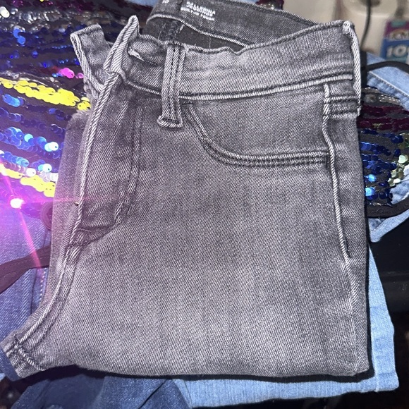 Old navy girls dark grey distressed jeans size 10 - Picture 2 of 4